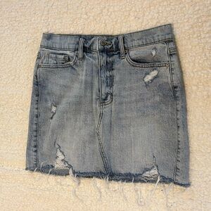 Eunina Light Blue High Rise Mini Skirt